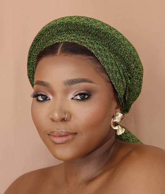 Sishweshwe - Plain Circle Gele