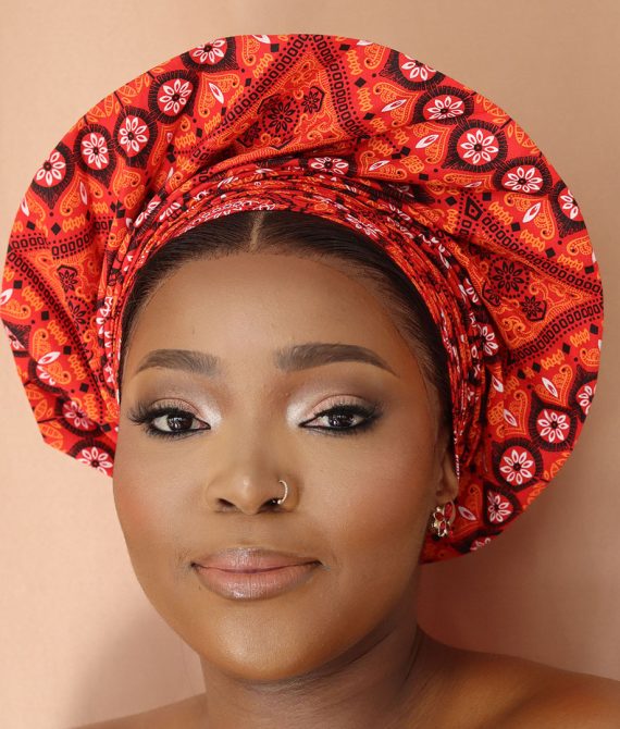 Sishweshwe Plain fan gele