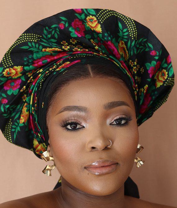 Tsonga Plain Fan - Black Gele